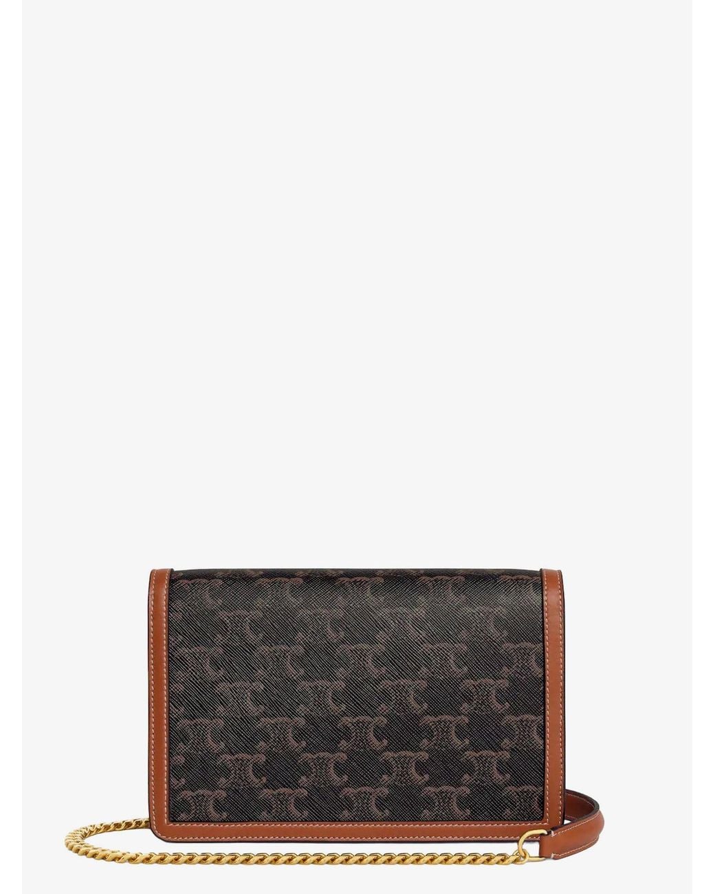 Céline White Wallet On Chain Margo Shoulder Bag