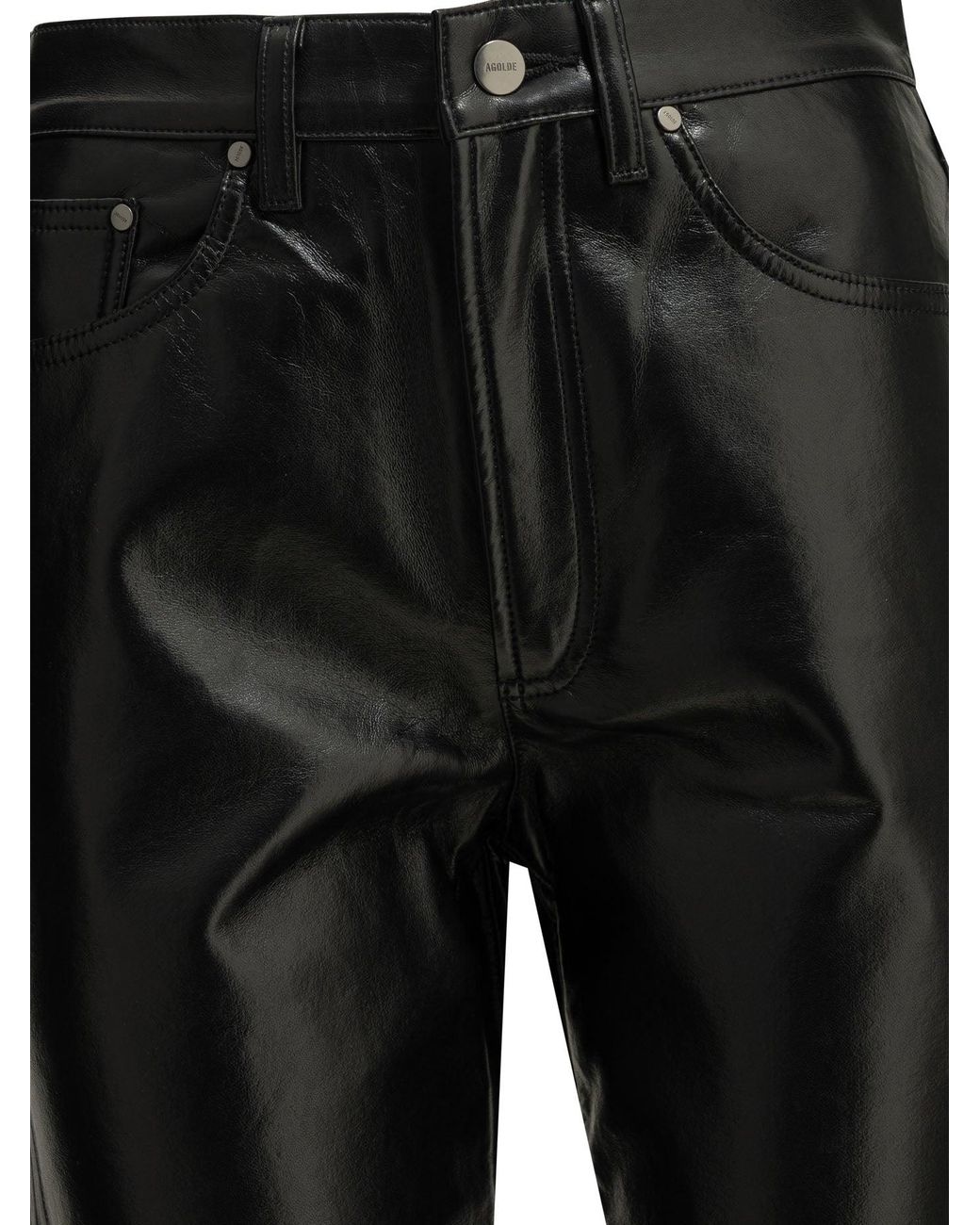 Agolde Black "Lana" Casual Pants