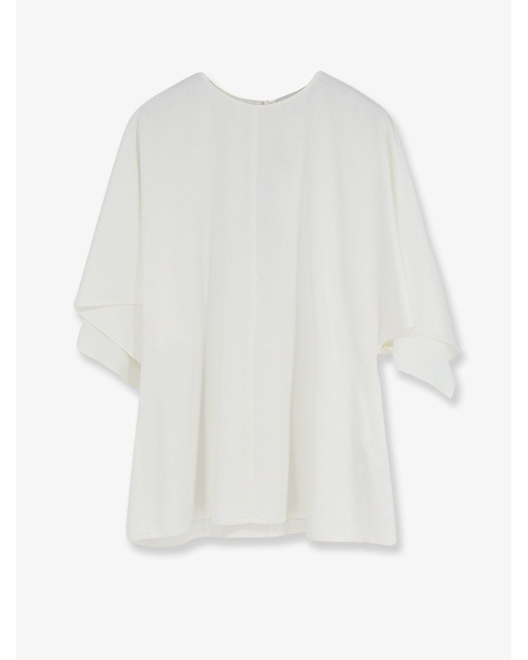 Stella McCartney White Handkerchief Satin Top