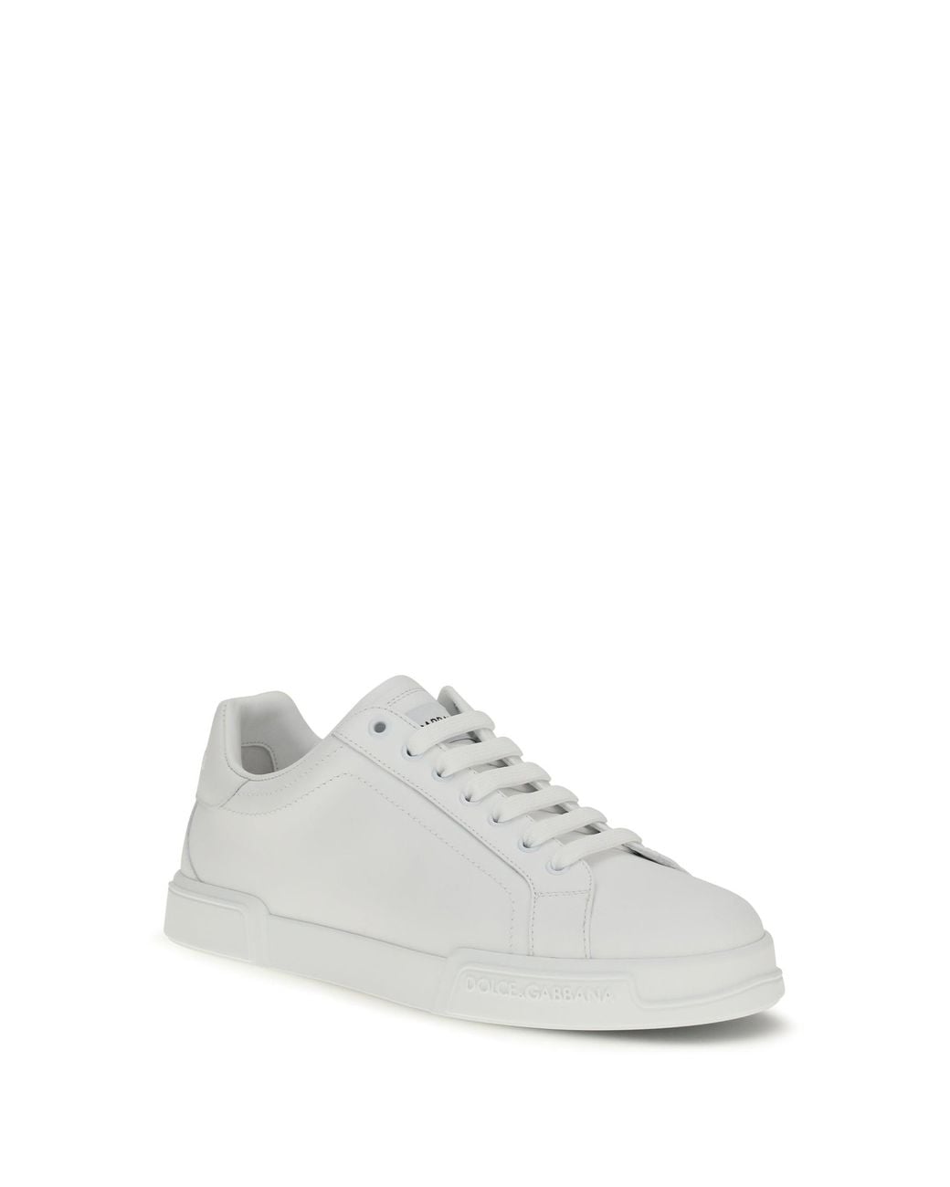 Dolce & Gabbana White Leather Sneakers for men