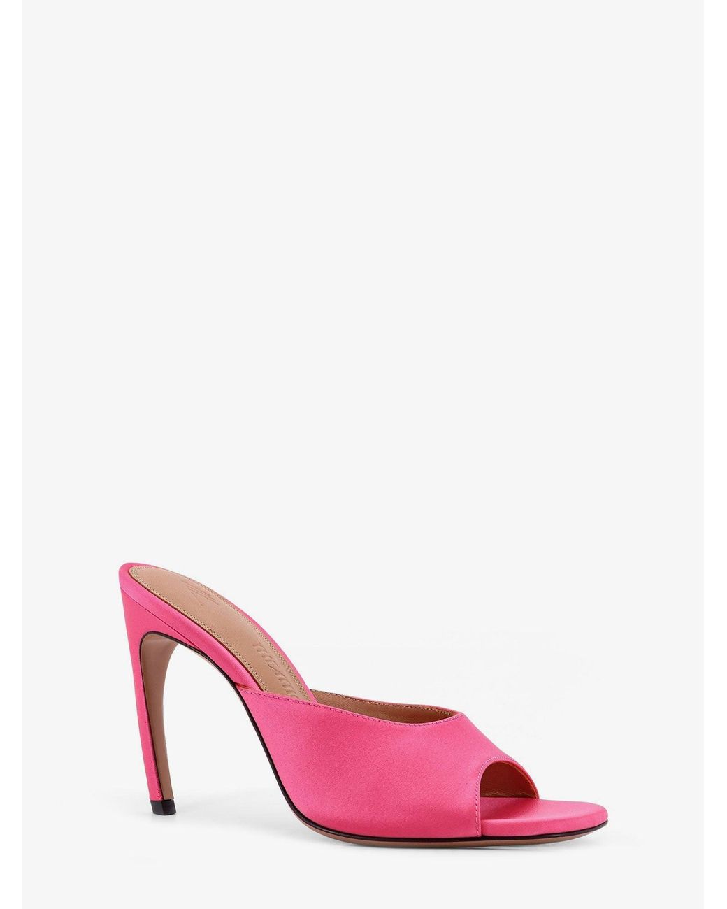 The Attico Pink Betta Satin Sandals