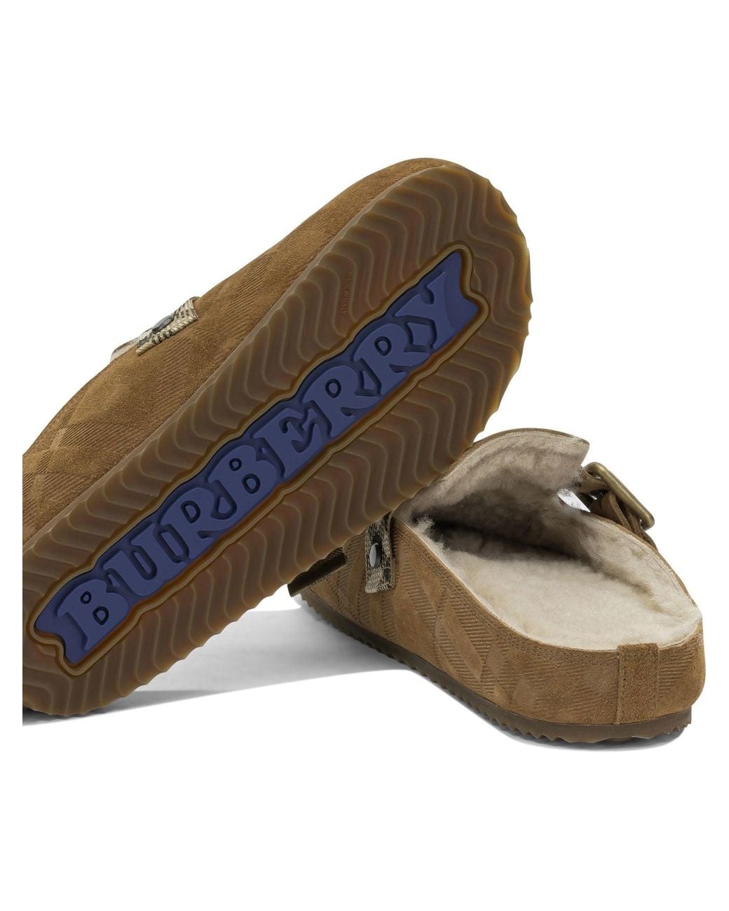 Burberry Brown "Urchin" Clogs