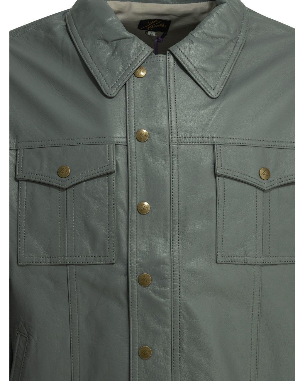 Needles Green Southern Sheep Leather Jacket