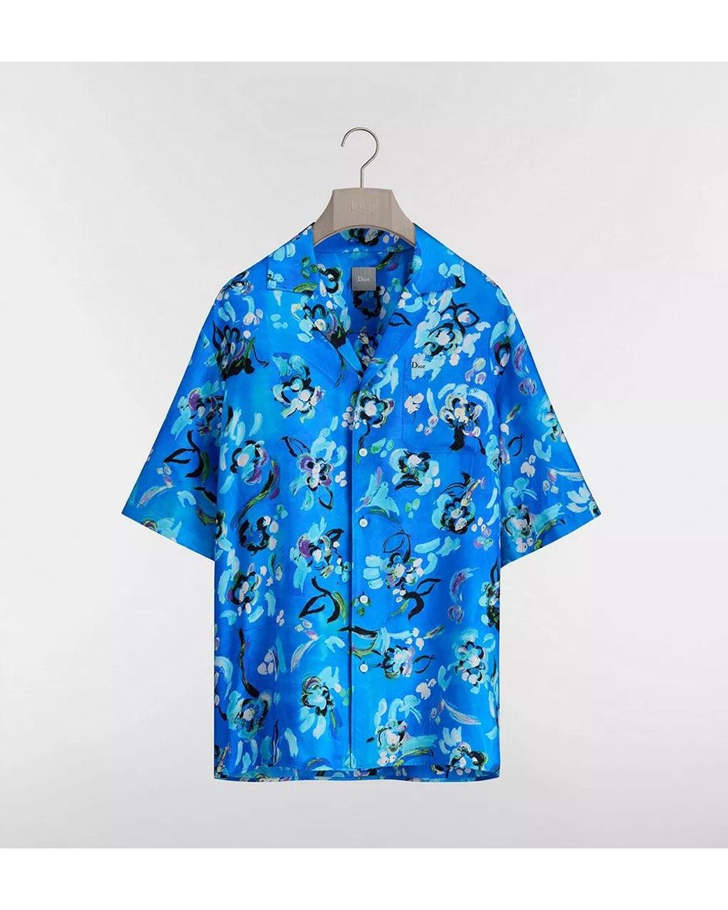 Dior Blue Riviera Casual Shirt for men