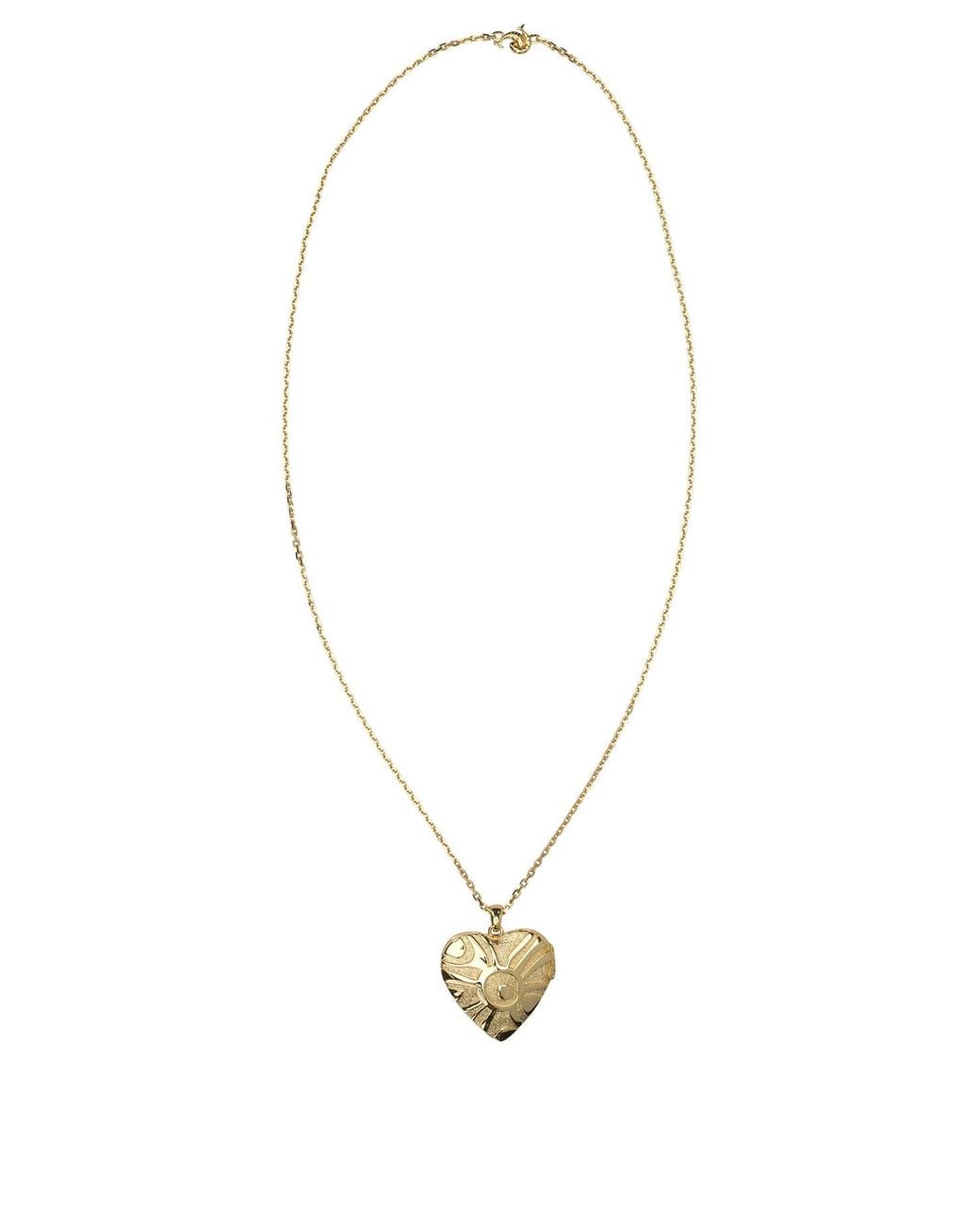 Emilio Pucci White Heart Pendant Necklace