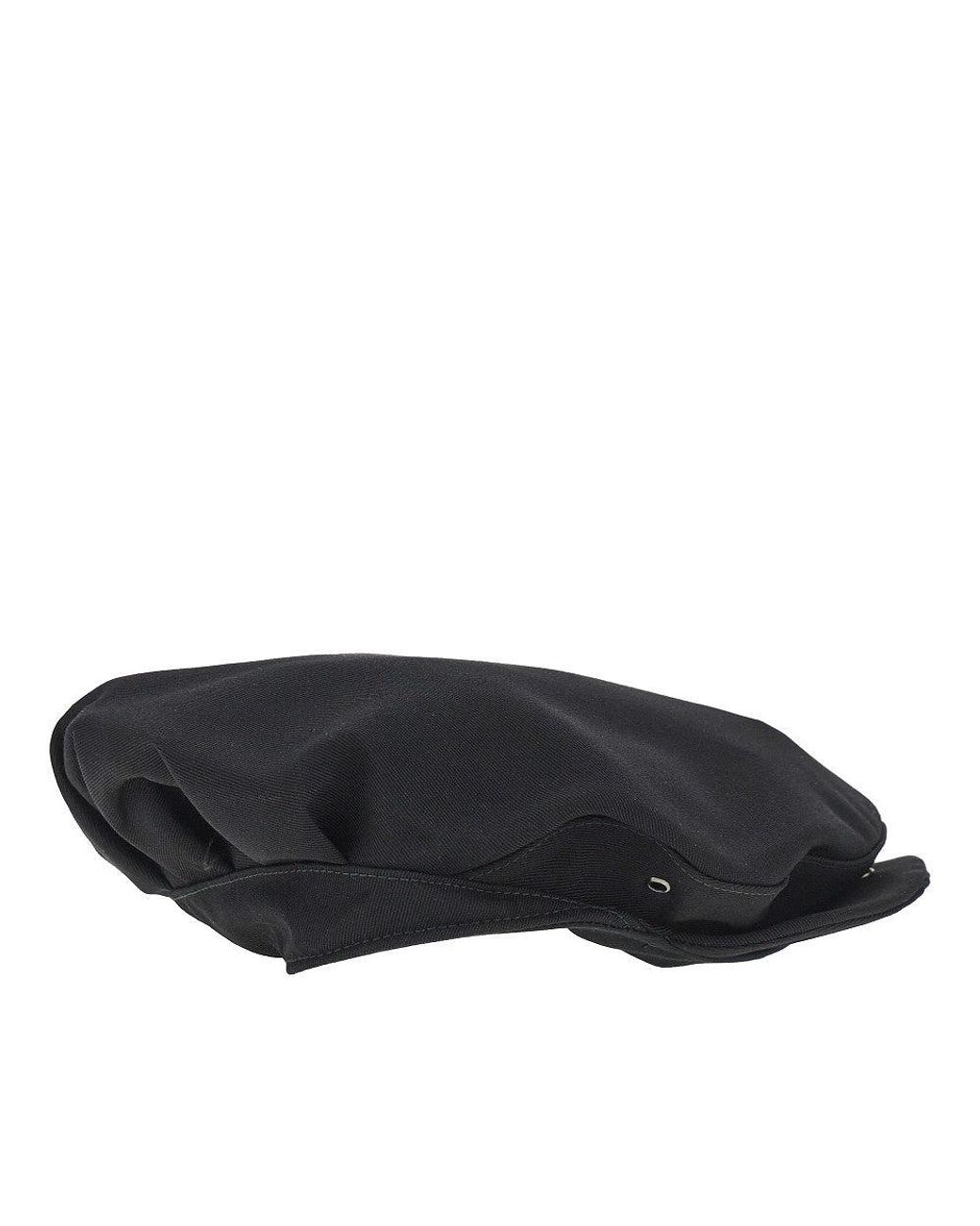 Prada Black Wool Gabardine Hat for men
