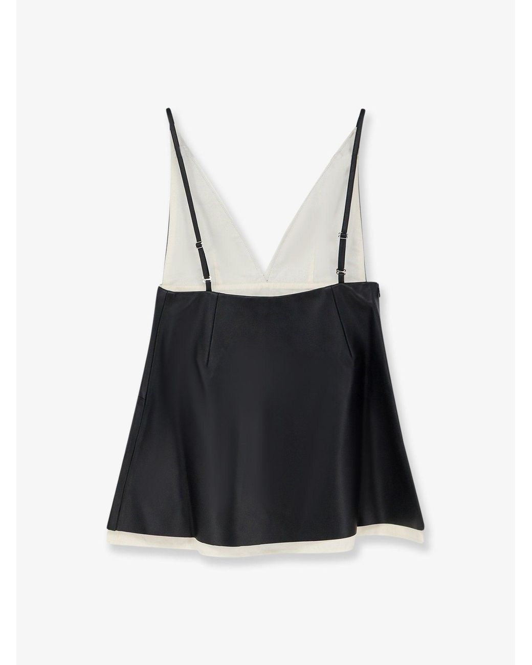 LAMRONS Black Leather Top