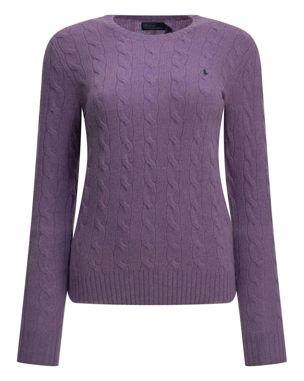 Polo Ralph Lauren Purple Crew-Neck Sweater With Logo