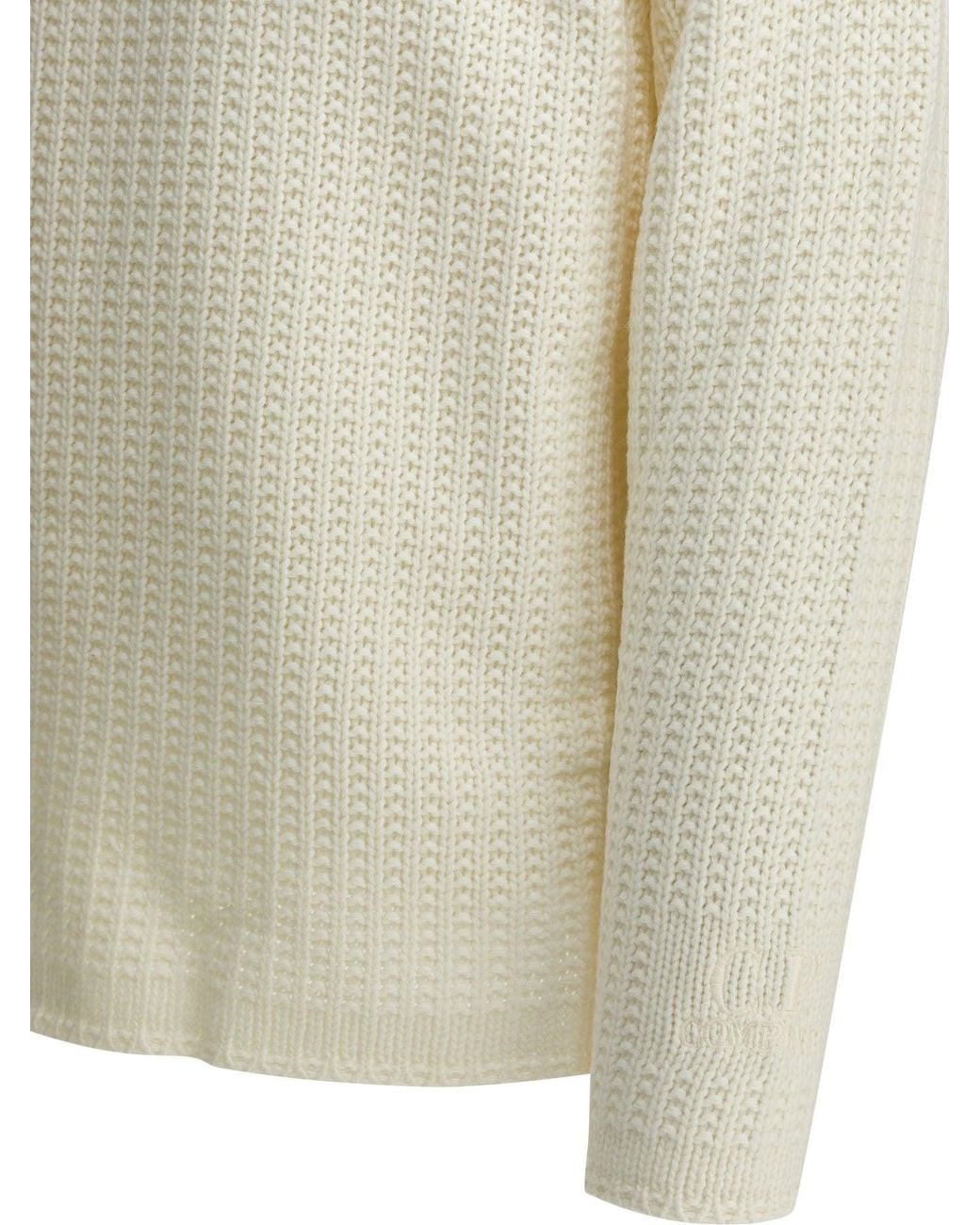 C P Company White C.P.Company Wool Polyamide Knitwear for men