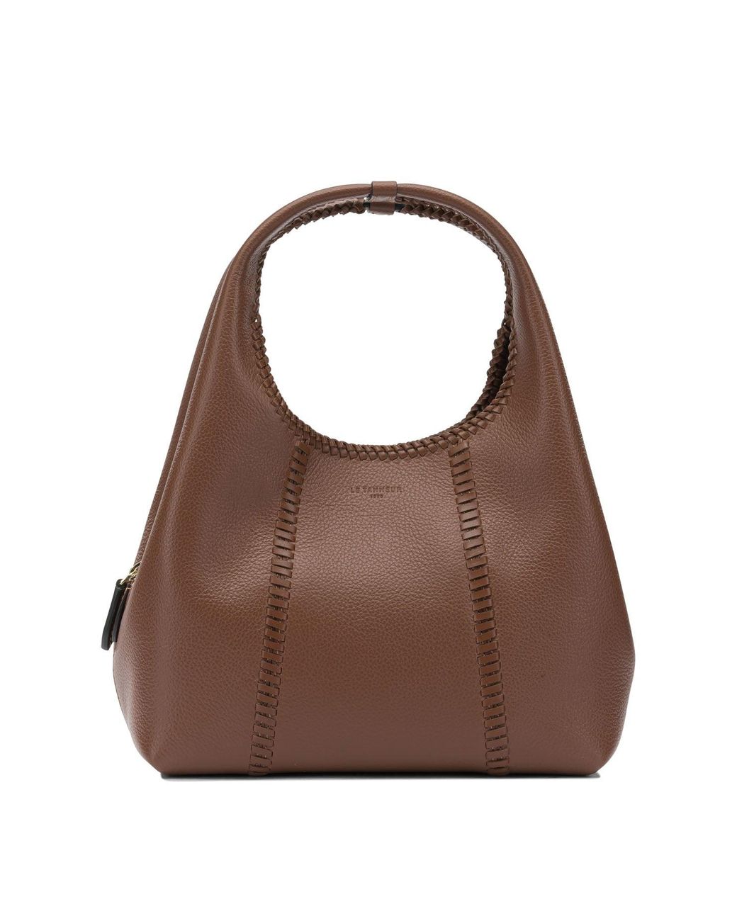 Le Tanneur Brown Calf Leather Crossbody Bag