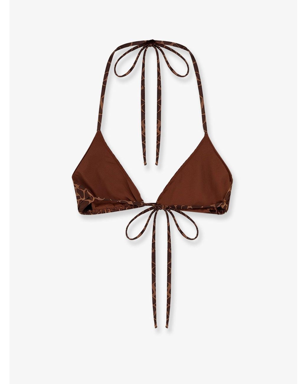 Mc2 Saint Barth Brown Bikini Top