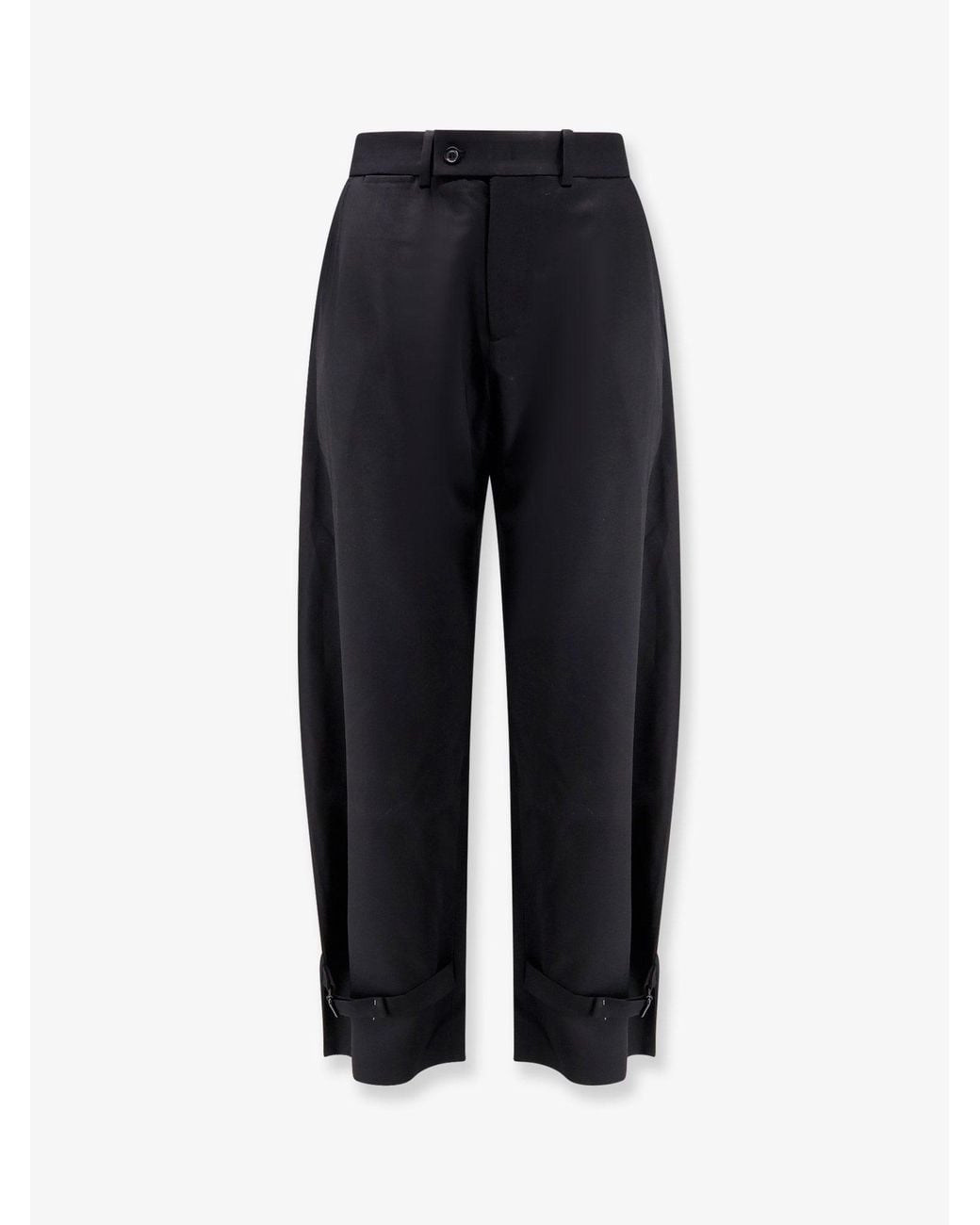 TONYWACK Blue Wool Blend Trousers
