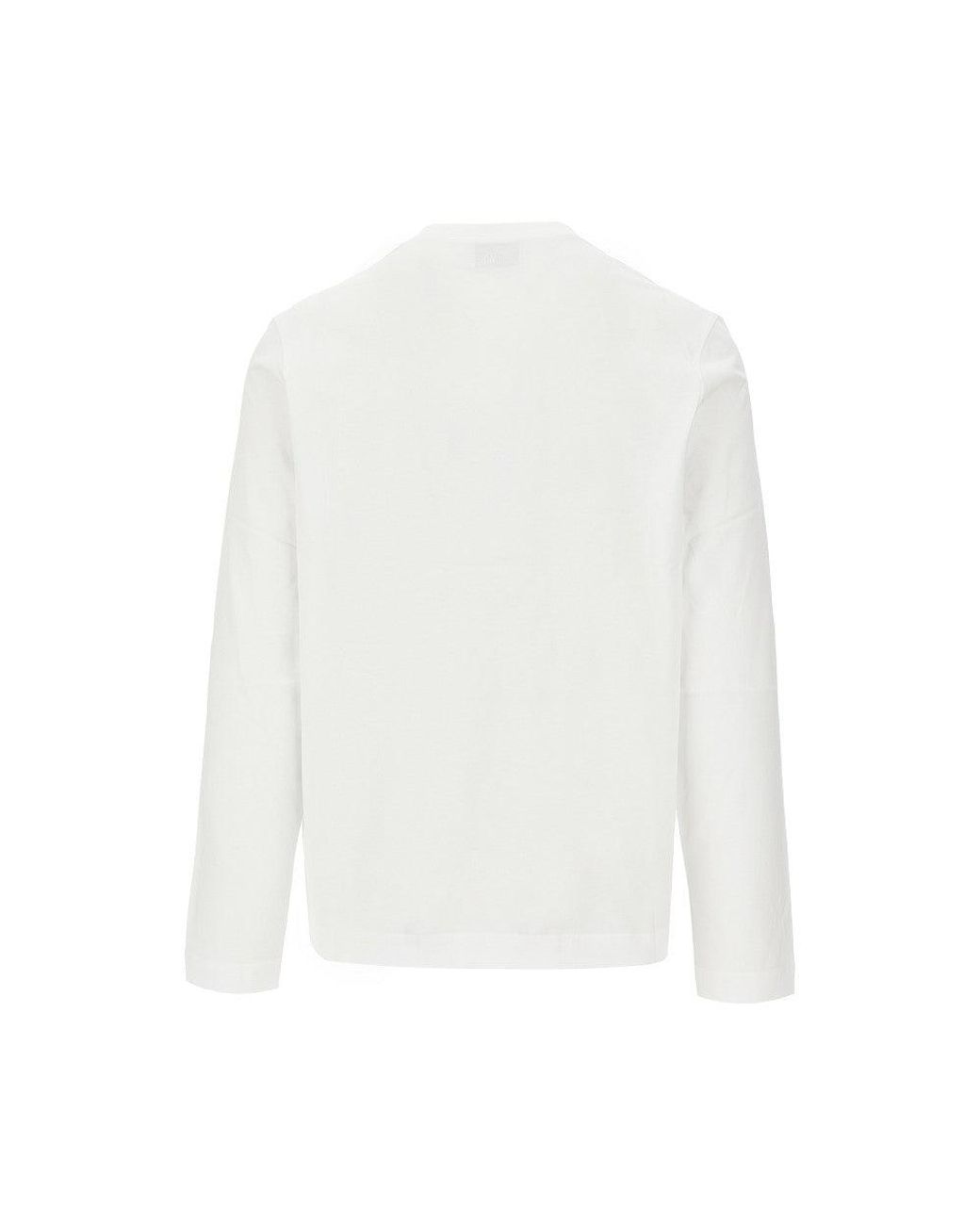 AMI White De Coeur' Long-Sleeved T-Shirt for men