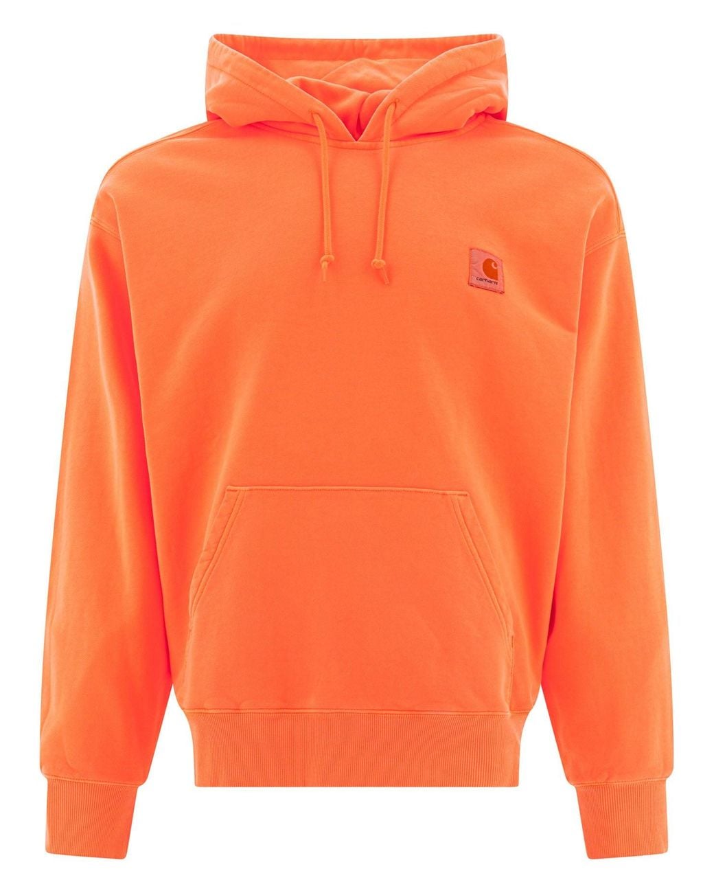 Carhartt Orange "Hooded Industry Sweat" Hoodie for men