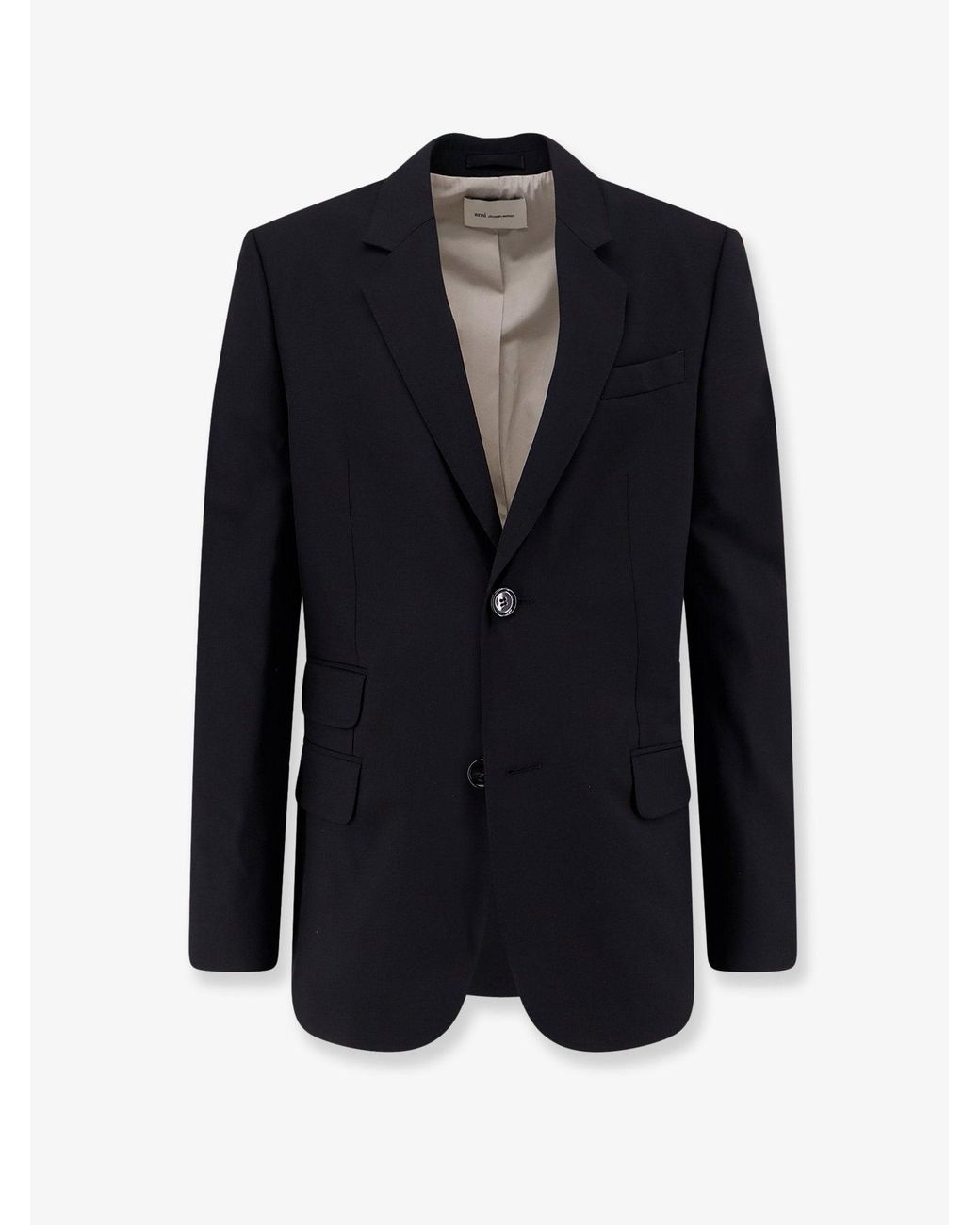 AMI Blue Clothing Lana Vergine for men