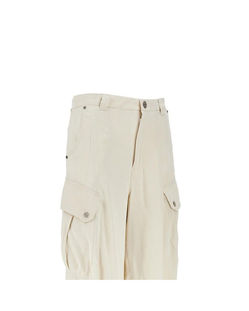 Pinko Natural Twill Cargo Pants
