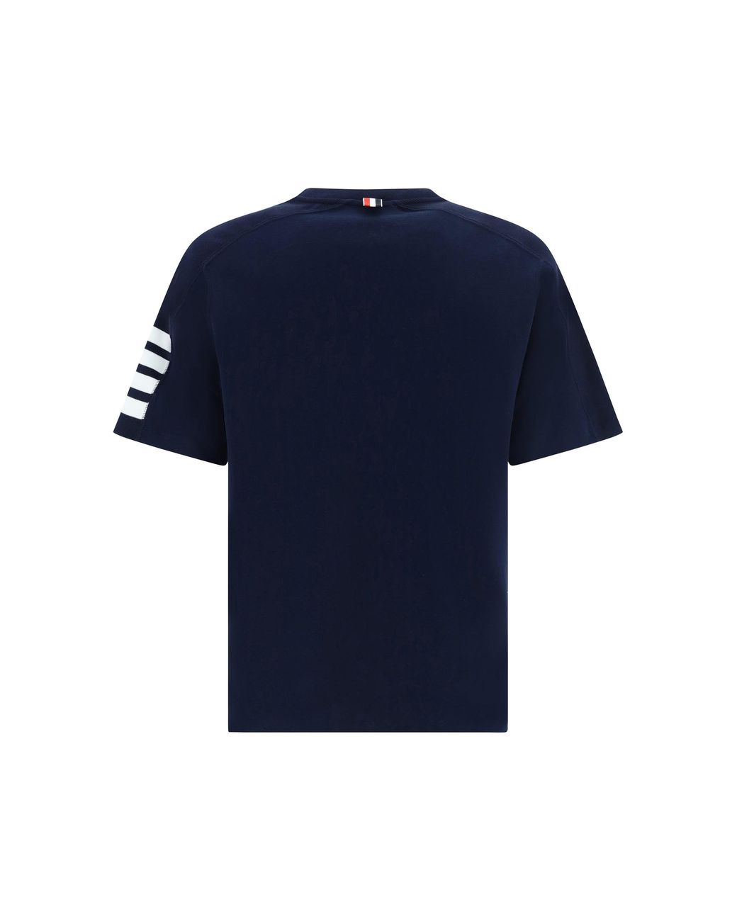 Thom Browne Blue T-Shirt Horizontal Bands for men