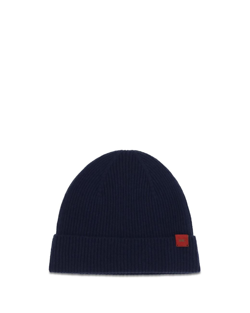 Kiton Blue Wool Beanie Hat for men