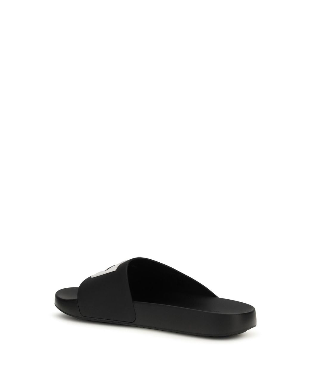 Givenchy White Rubber Slippers Label Slide