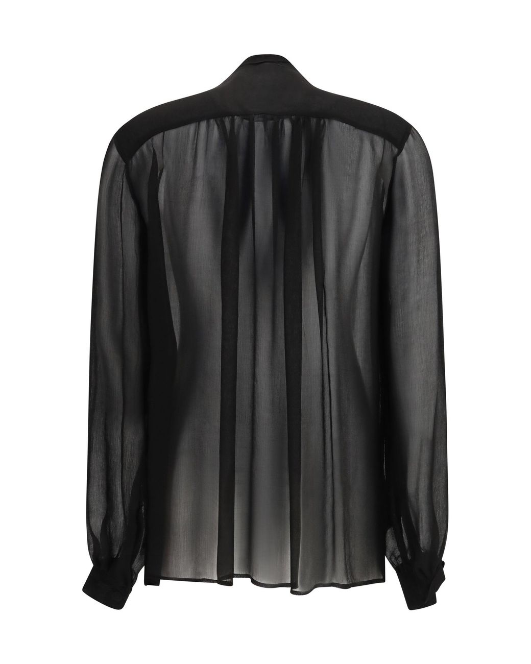 Lardini Black Creponne Blouse