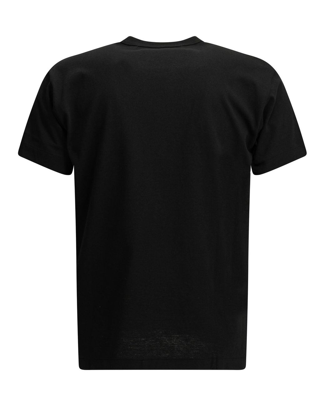 COMME DES GARÇONS PLAY Black "Double Heart" Crew-Neck T-Shirt for men
