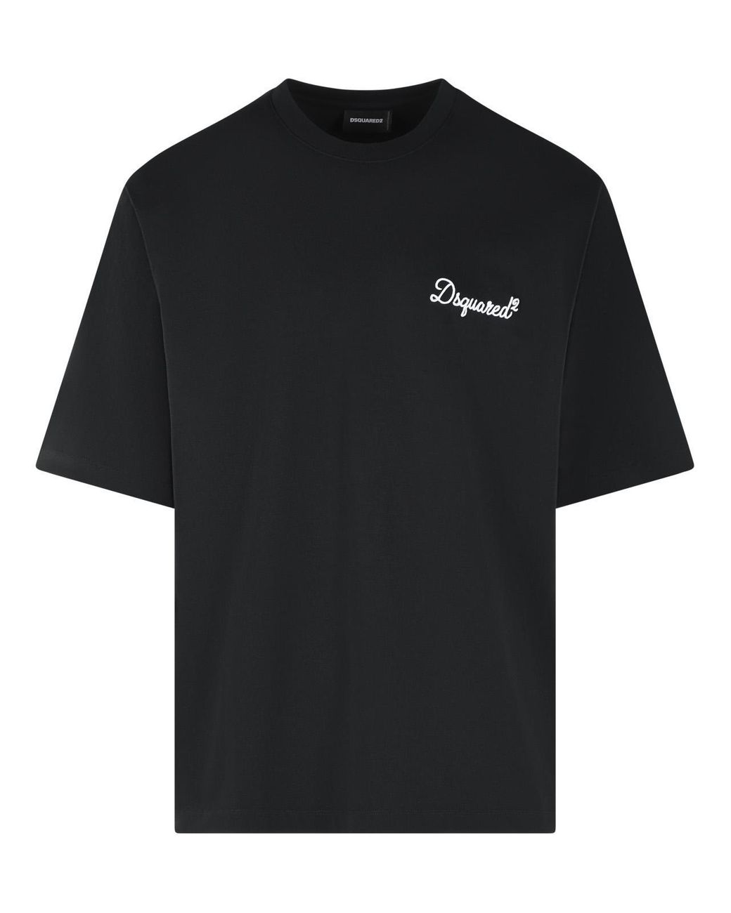 DSquared² Black Cotton T-Shirt for men