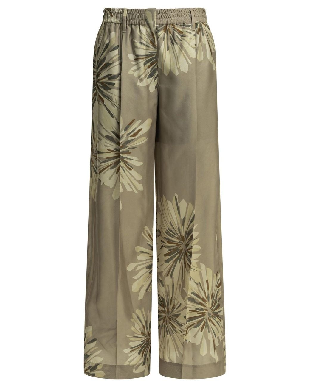 Brunello Cucinelli Green Bloom Tailored Pants