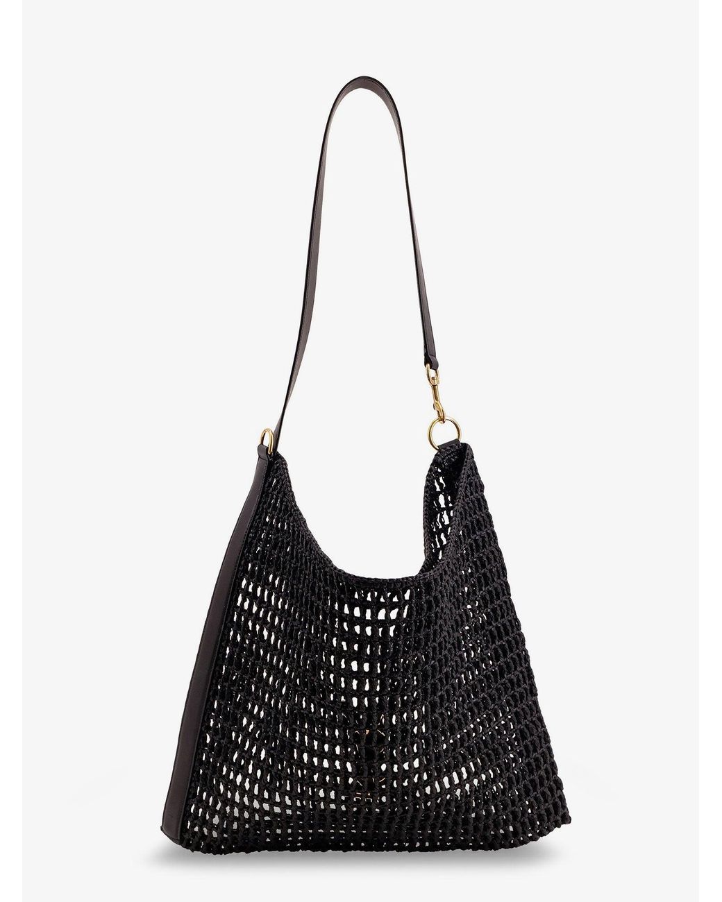 Saint Laurent Black Raffia Shoulder Bag for men