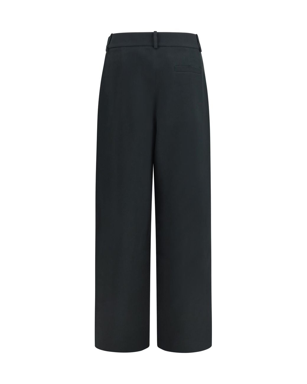 Giorgio Armani Black High-Waisted Wide-Leg Tailored Pants