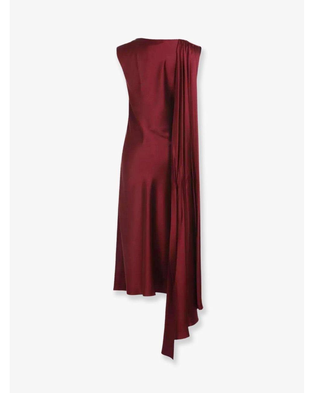 Max Mara Red Edolo Silk Dress