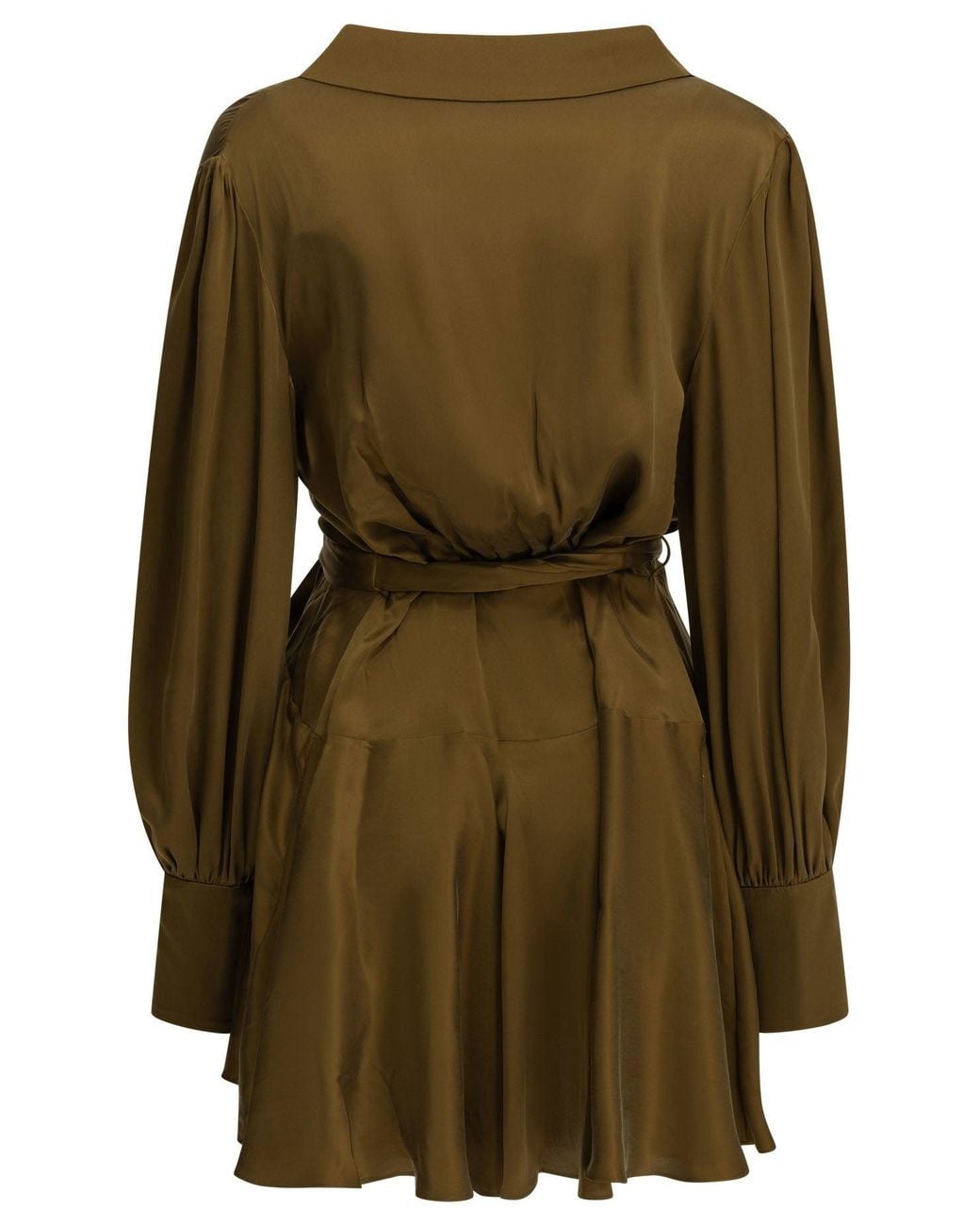 Zimmermann Green Short Wrap Dress