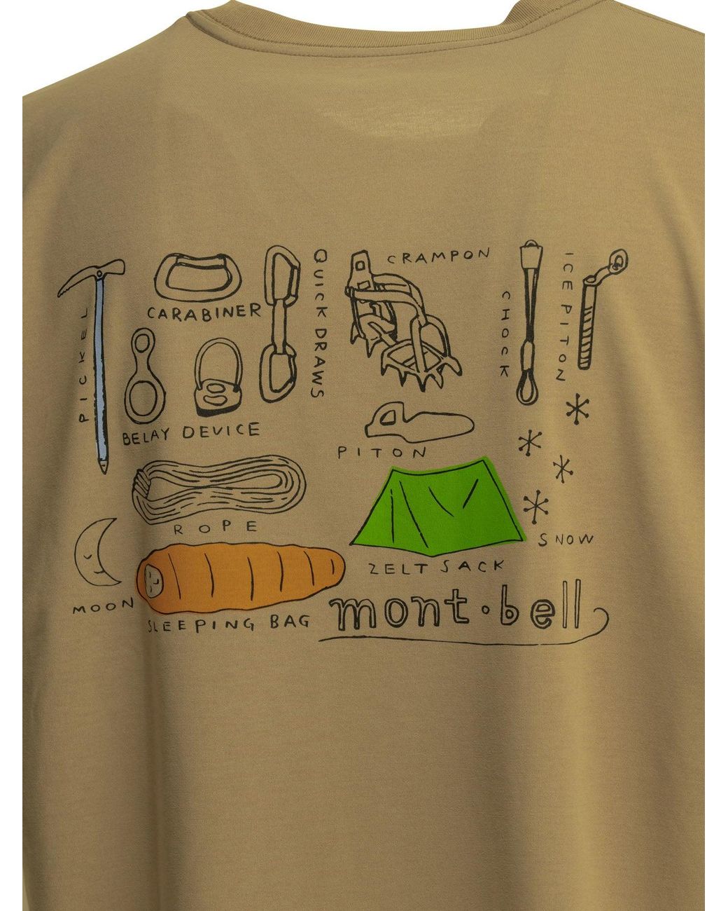 Montbell Green T-Shirts for men