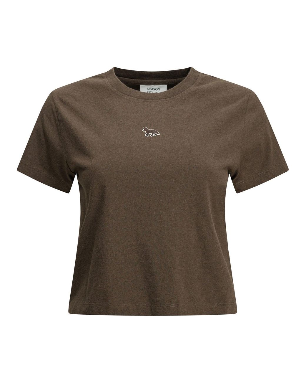 Maison Kitsuné Green "Baby Fox" Crew-Neck T-Shirt