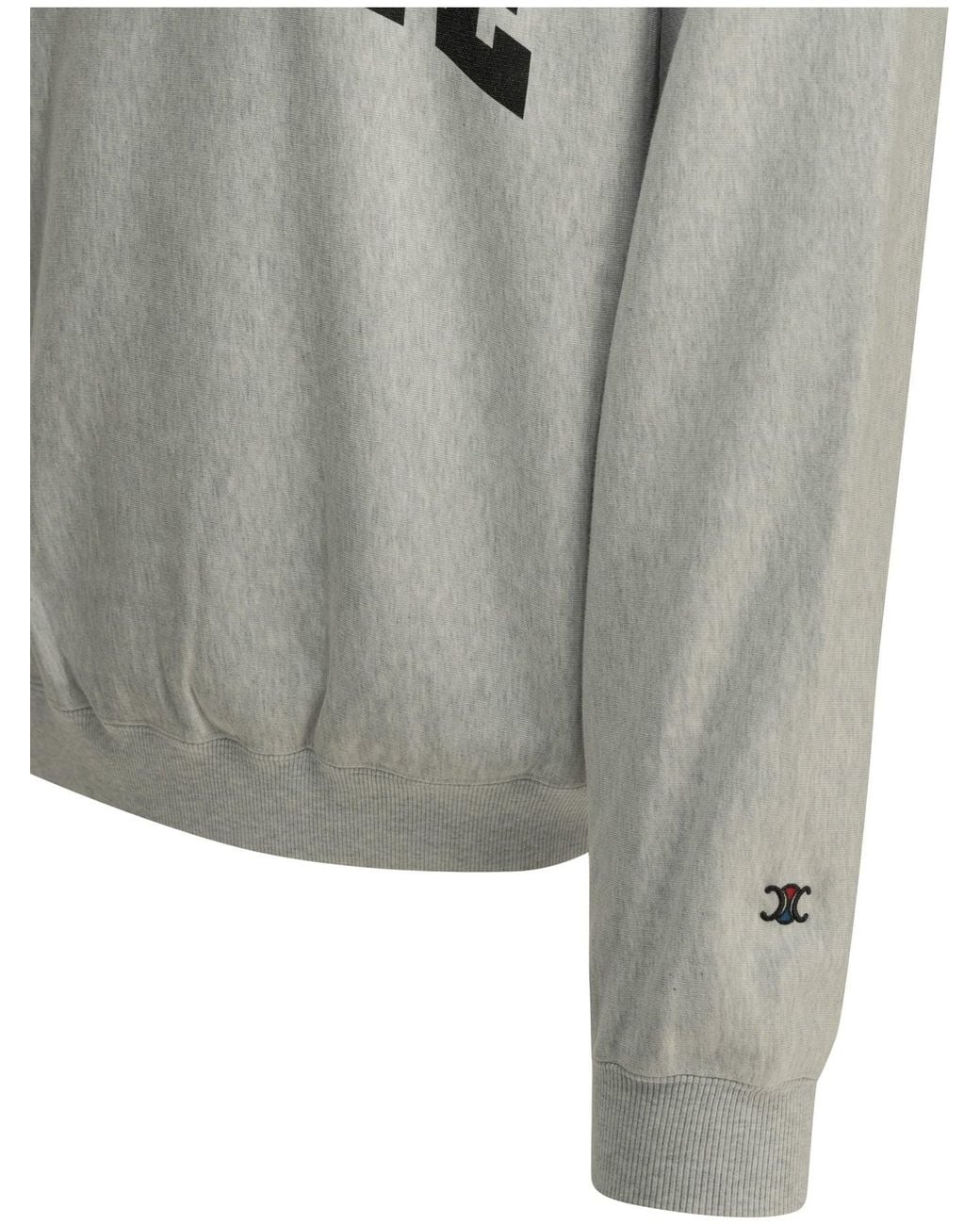 Céline Gray Cotton Sweatshirt for men