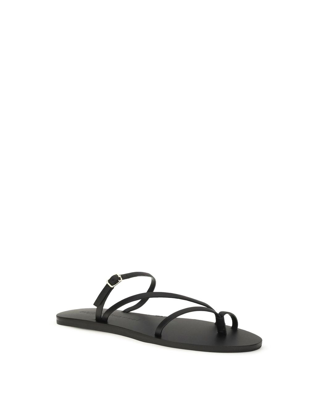 Manebí White Giorgia Leather Strappy Sandals