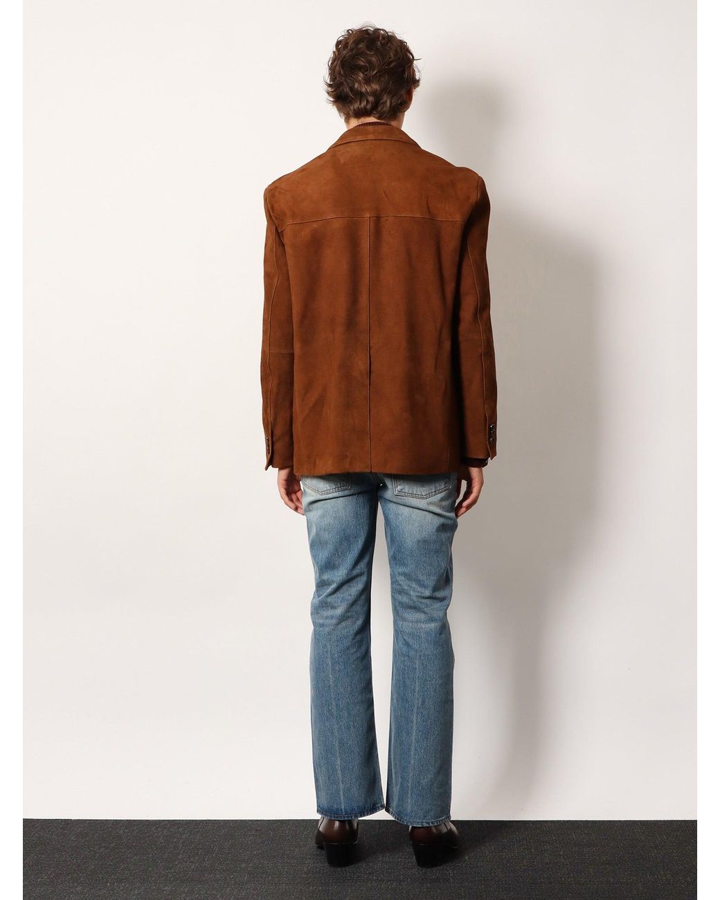 TONYWACK Brown Tailored Suede Jacket