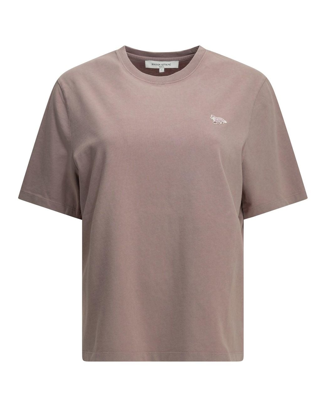 Maison Kitsuné Purple "Baby Fox" Crew-Neck T-Shirt