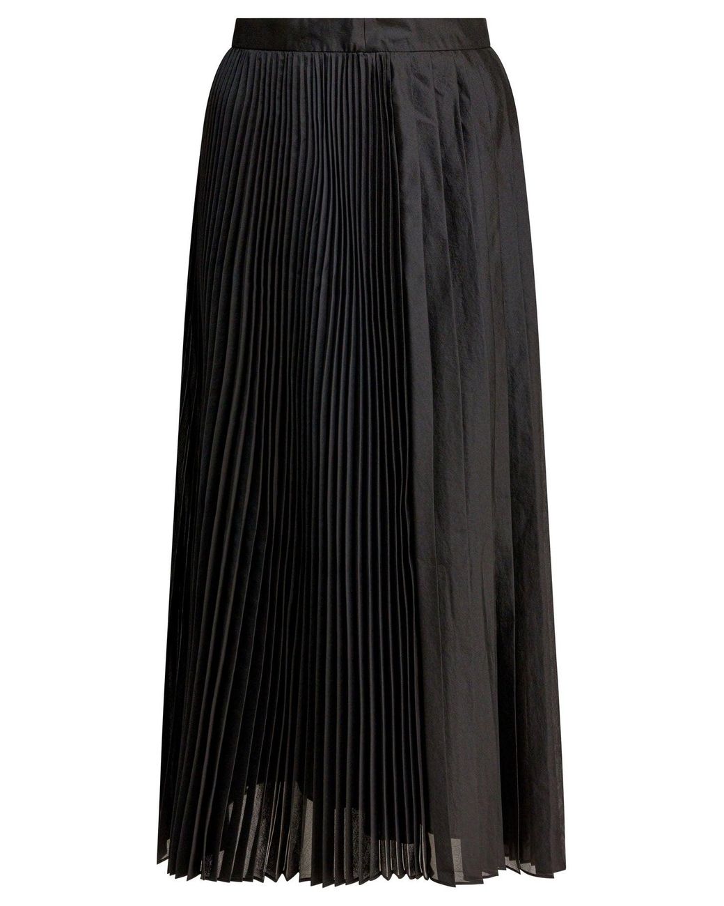 Sandbeige Black Polyester Skirt
