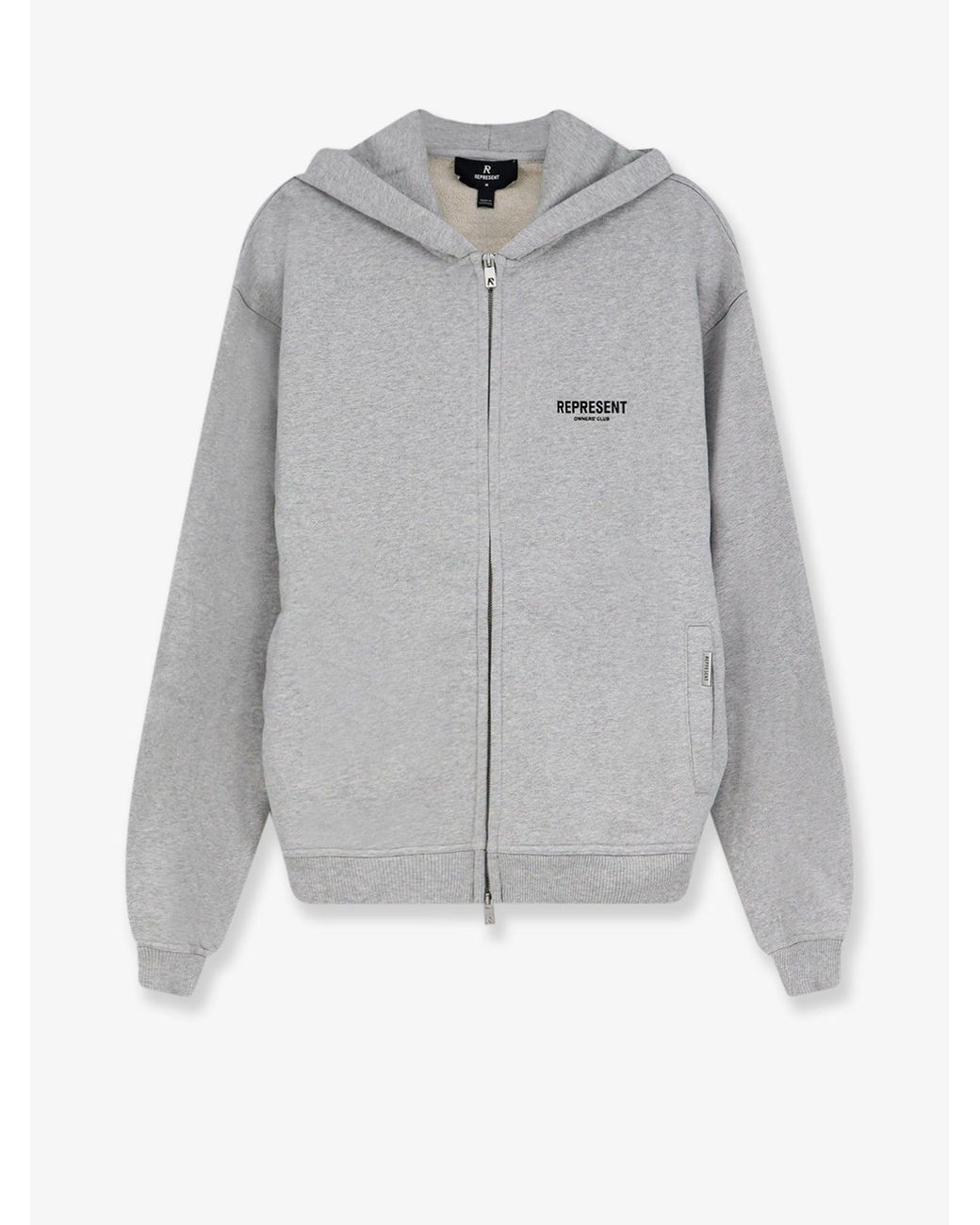 Represent Gray Cotton Sweatshirt for men