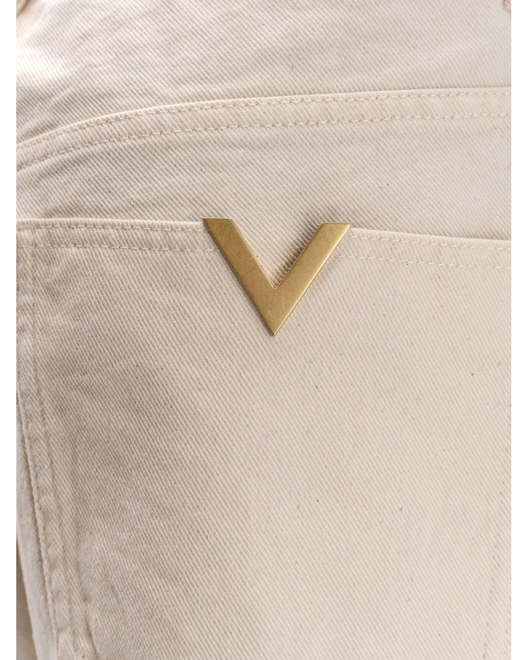 Valentino Natural Five Pockets Cotton Trousers for men