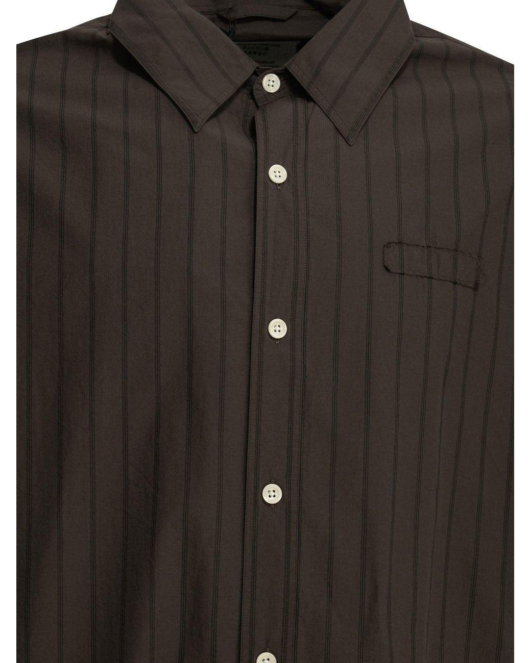 mfpen Black Essay Casual Cotton Shirt for men