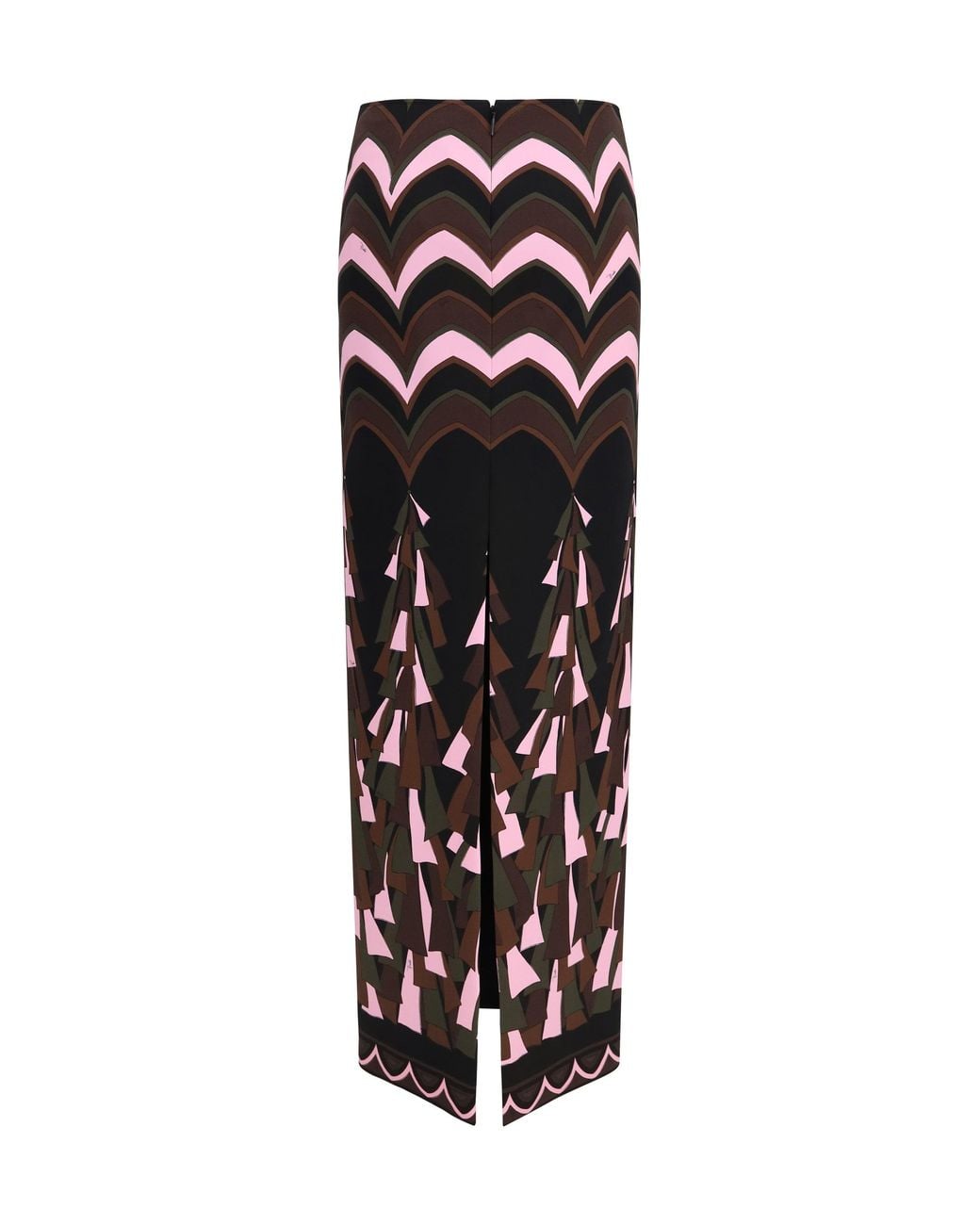 Emilio Pucci White Fitted Long Skirt