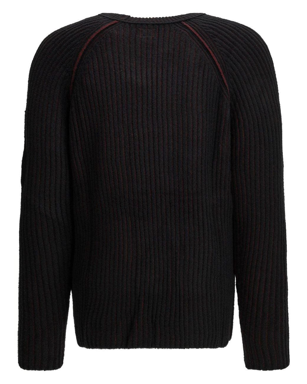 C P Company Black "Lens" Crew-Neck Sweater for men