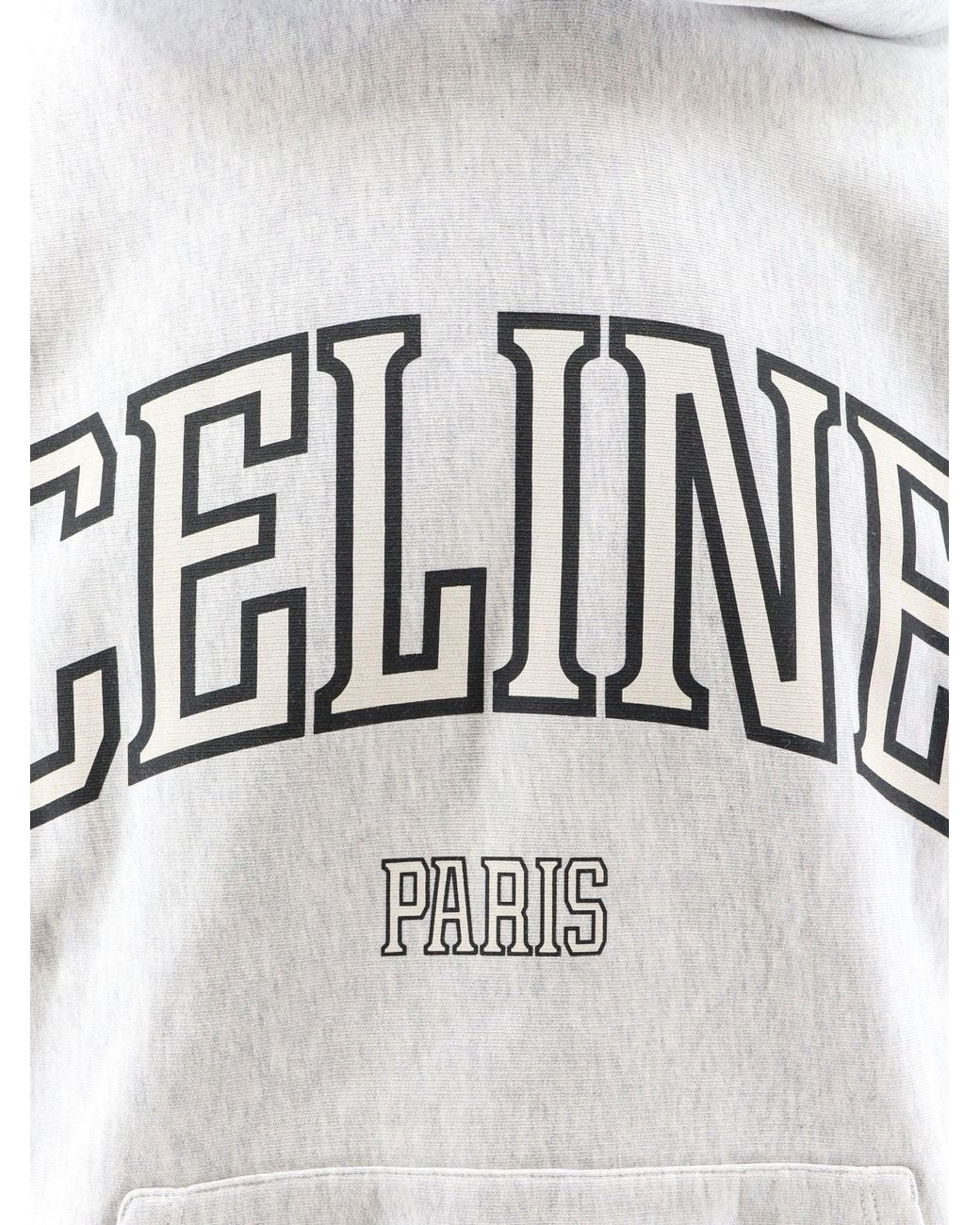 Céline White Cotton Sweatshirt With Logo Lettering Print for men