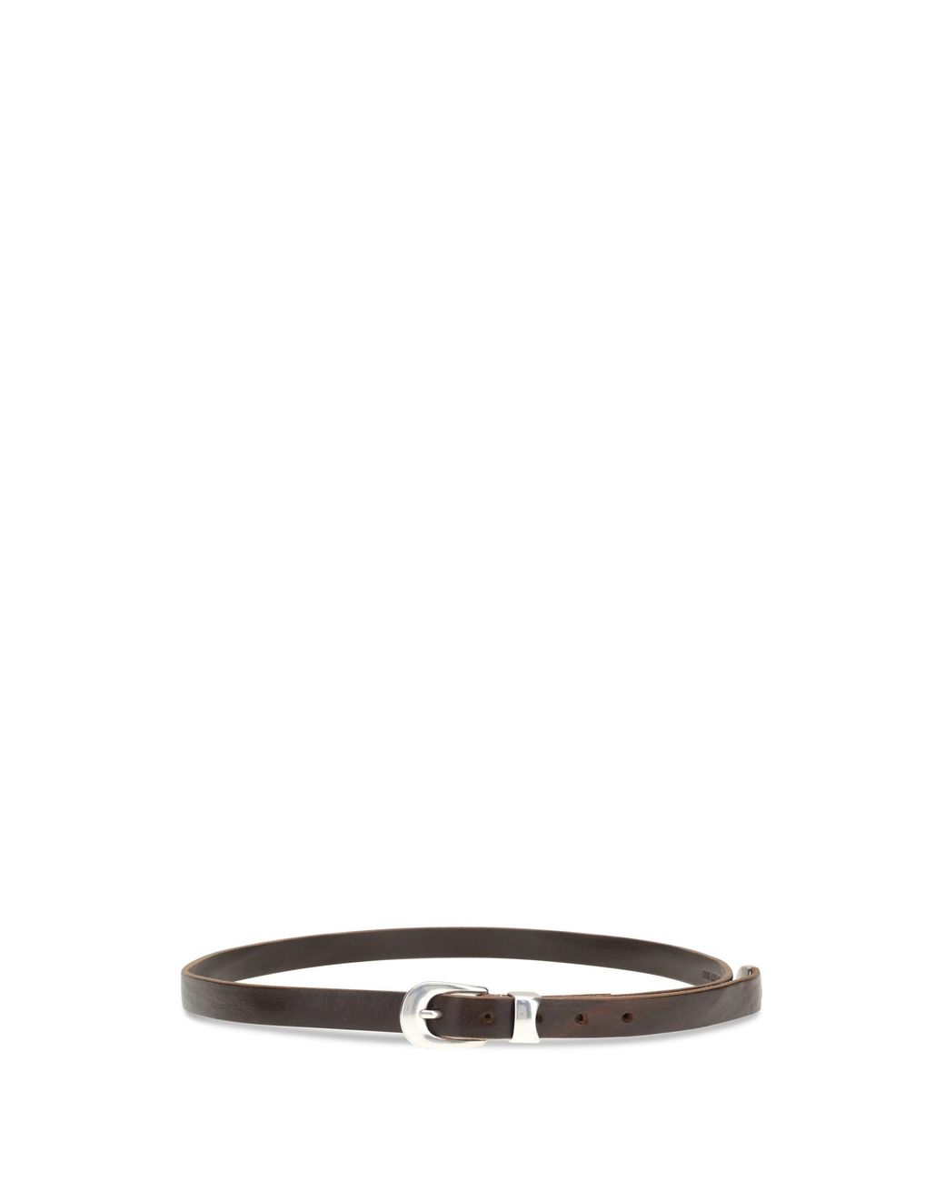 Our Legacy White Leather Belt for men