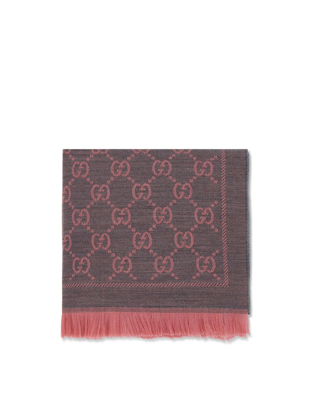 Gucci Purple Gg Scarf