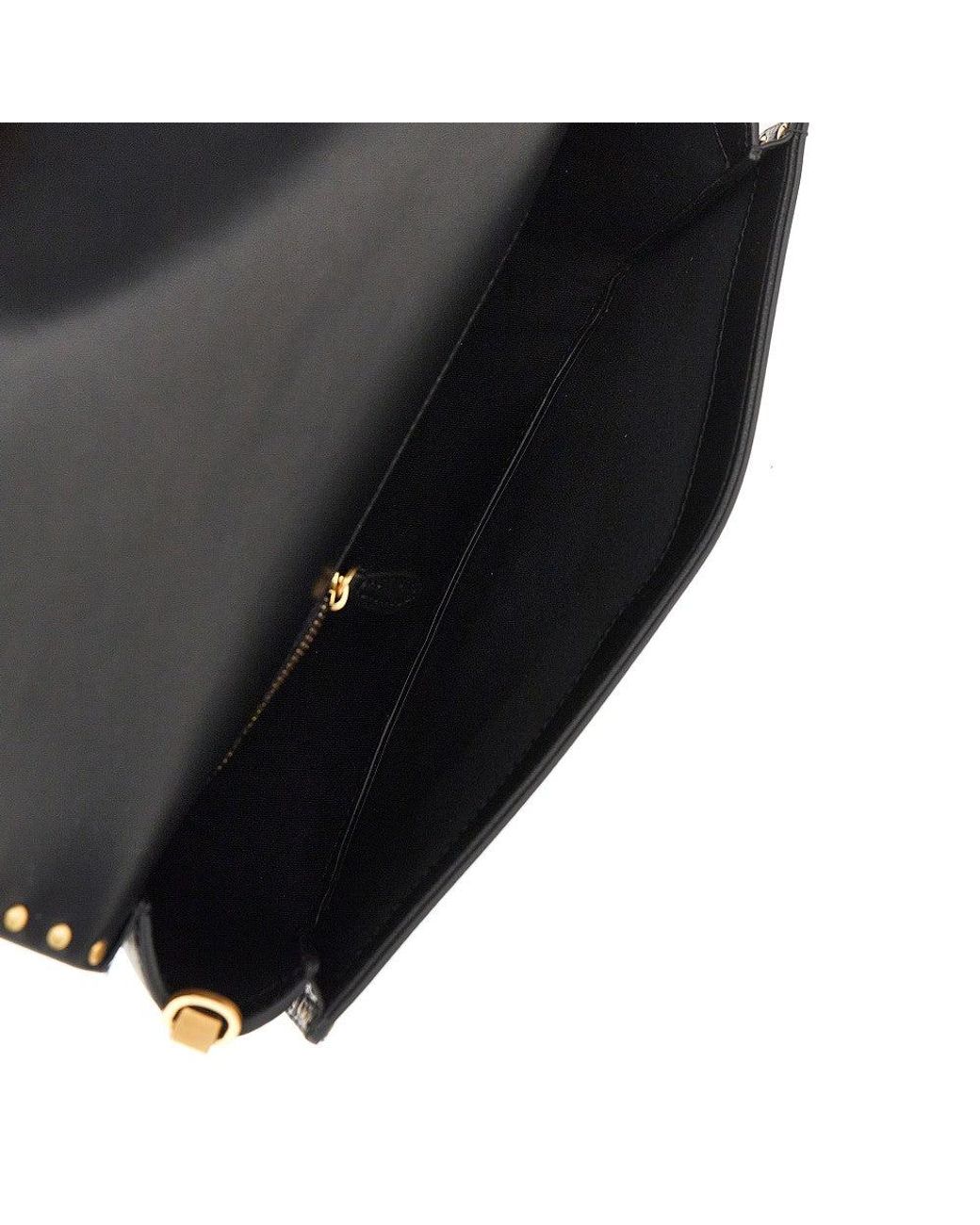 Pinko Black 'Love One Slouchy' Leather Bag With Studs