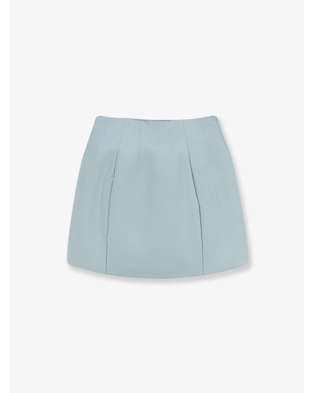 retroféte Blue Asta Satin Skirt
