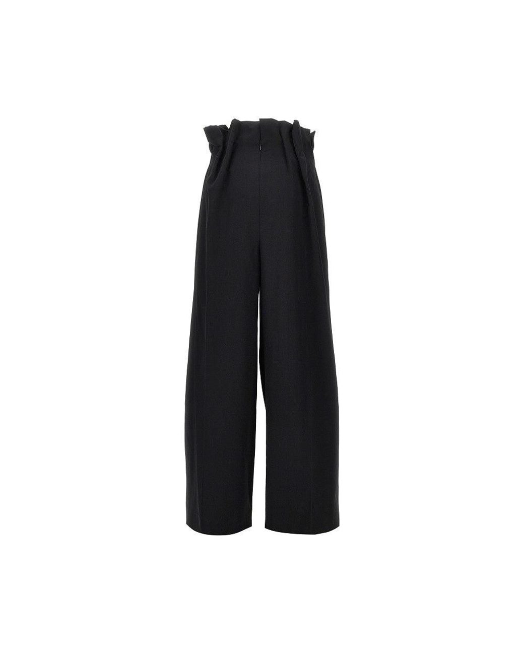 Khaite Black 'Kira' Oversized Pants