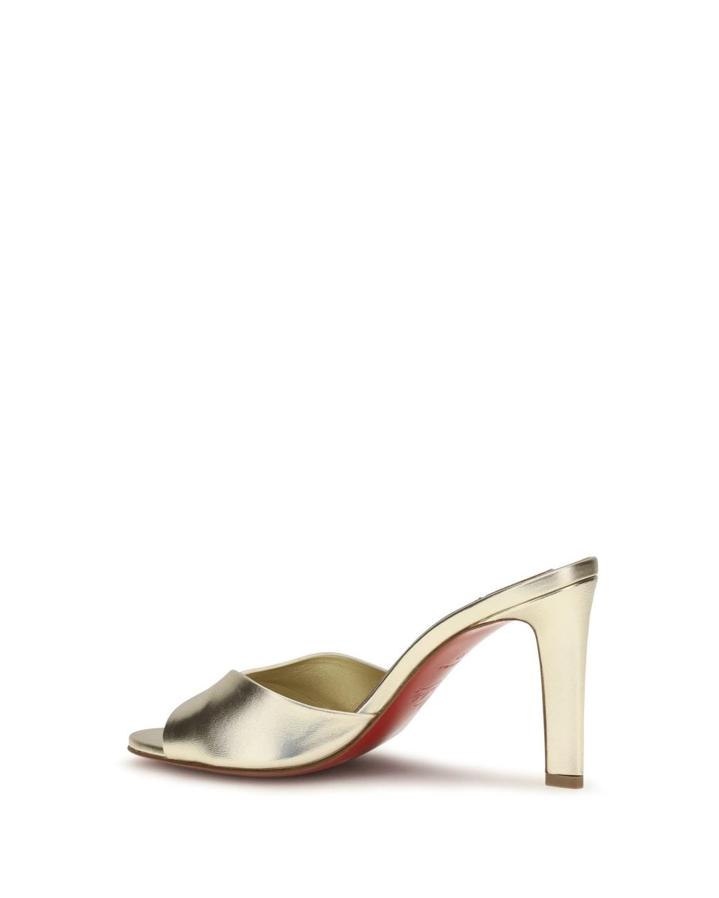 Christian Louboutin Natural Fanny Mules Platine